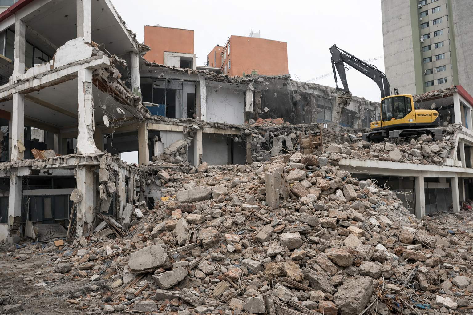 Cargador frontal en operación