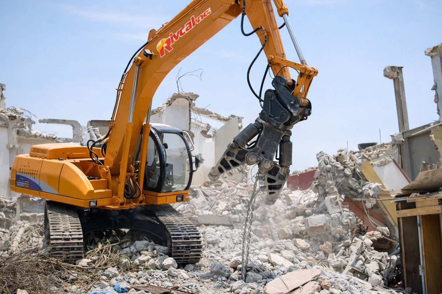 Motoniveladora nivelando terreno