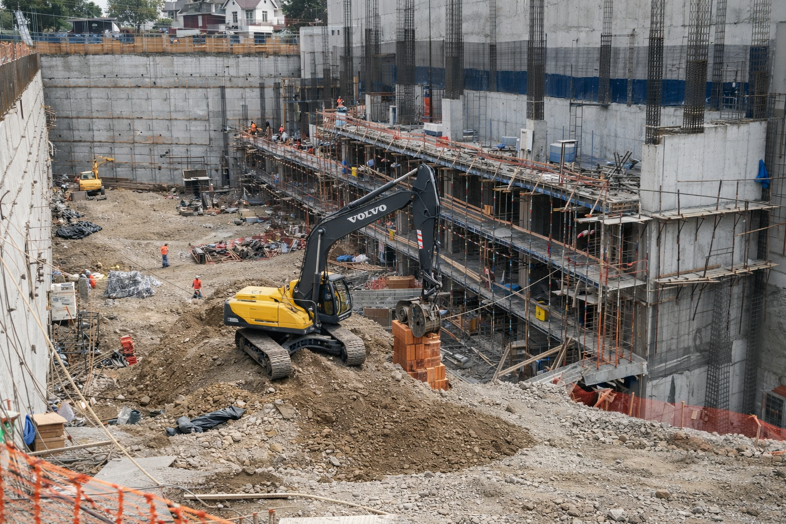 Volquete transportando material